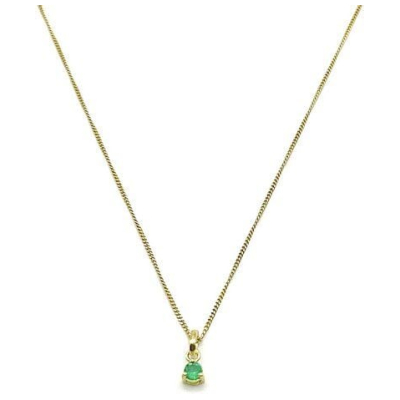 MUNICH JEWELS Kette Geburtsstein Mai Smaragd