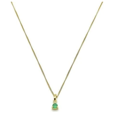 MUNICH JEWELS Kette Geburtsstein Mai Smaragd