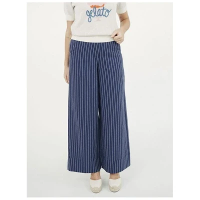 Mademoiselle YéYé Hose mit weitem Bein aus Bio-Baumwolle
