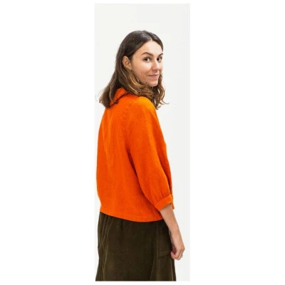 Matona Vintage Bluse für Frauenmit romantischem Rüschenkragen / Everyday Blouse