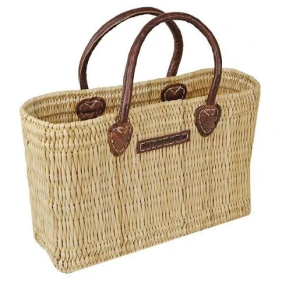 NATUREHOME Korbtasche Marktkorb Strandtasche mit 2 Henkeln