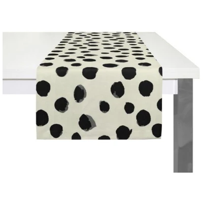 Nature by Adam Tischläufer aus Leinen und Bio-Baumwolle - Made in Germany - Dots