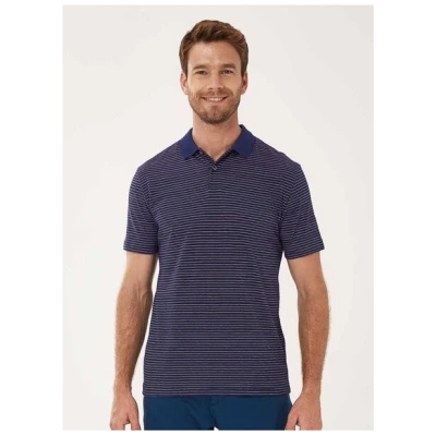 ORGANICATION Poloshirt aus Bio-Baumwolle mit Ringelmuster