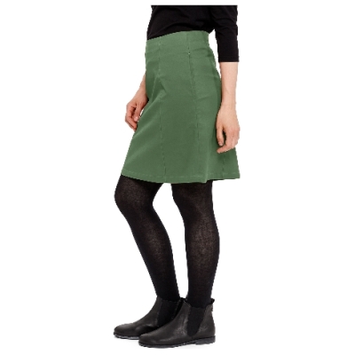 Rock aus reinem Bio-Baumwoll-Gabardine, lorbeer 40