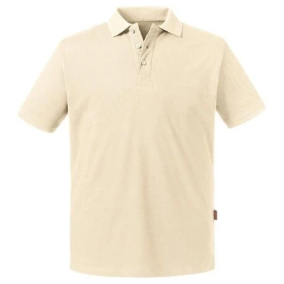 Russell Pure Organic Herren Pure Organic Polo Shirt Kurzarm 8 verschiedene Farben