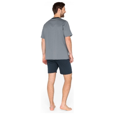 Shorty Pyjama aus reiner Bio-Baumwolle, graphit XXL