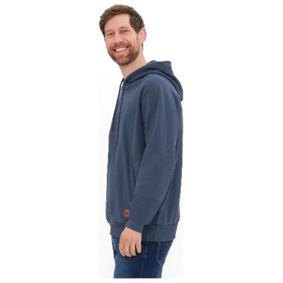 Sweat-Kapuzenpullover aus reiner Bio-Baumwolle, blaubeere