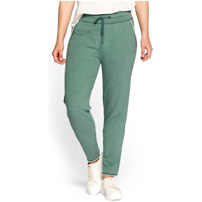 Sweathose im Jogging Style aus Bio-Baumwolle, jade melange 36/38