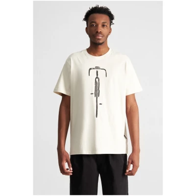 T-Shirt Stockholm Bike Front Off White