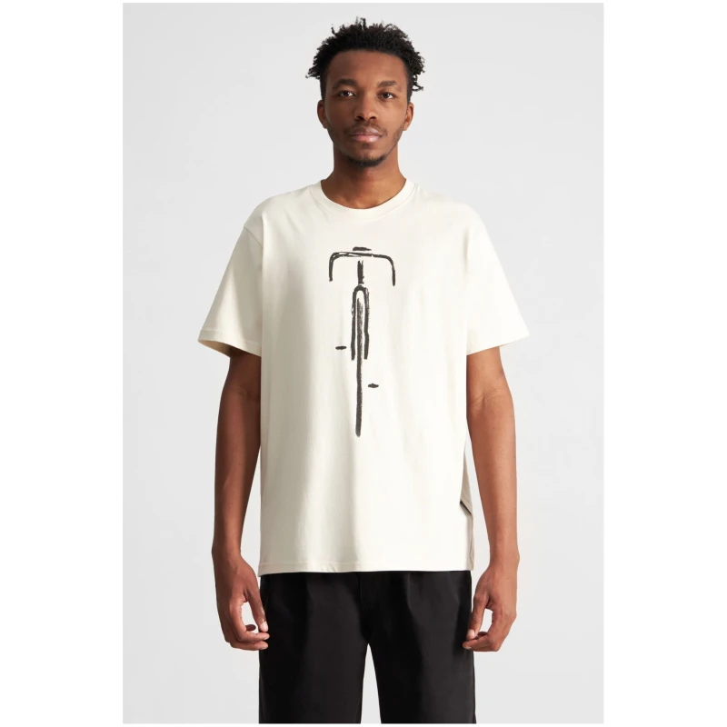 T-Shirt Stockholm Bike Front Off White