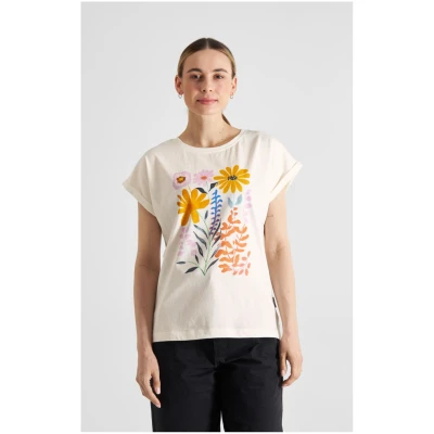 T-Shirt Visby Summer Flowers Off-White
