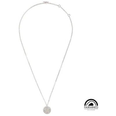 Verdelia Halskette mit fairem Saphir - längenverstellbare Kette Silber