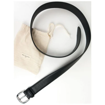 Will's Vegan Shop D-Ring-Gürtel, 3 cm Schwarz Herren