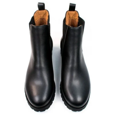 Will's Vegan Shop Weit geschnittene Luxe Deep Tread Chelsea-Stiefel