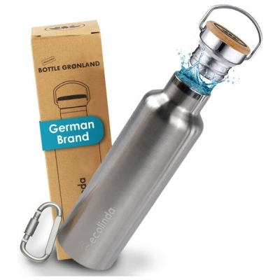 ecolinda Trinkflasche Thermo GRØNLAND 750ml inkl. Karabiner