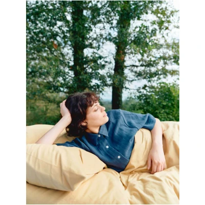 erlich textil Cotton Select Kopfkissenbezug für Unisex aus Baumwolle (kbA) in honig