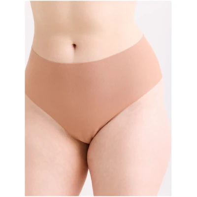 erlich textil Light Touch High Waist Brazil String für Frauen aus Modal (TENCEL™) in mokka