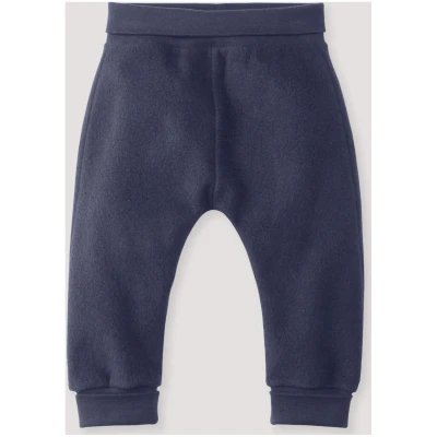 hessnatur Baby Softfleece Hose aus Bio-Baumwolle - blau - Größe 74/80