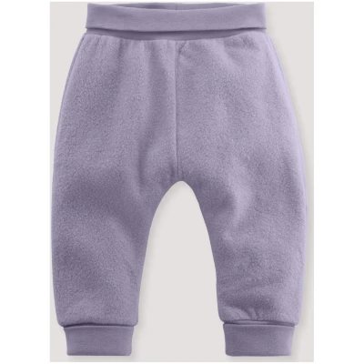 hessnatur Baby Softfleece Hose aus Bio-Baumwolle - lila - Größe 74/80