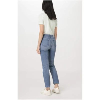 hessnatur Damen Jeans BEA High Rise Straight aus Bio-Denim - blau - Größe 30/30
