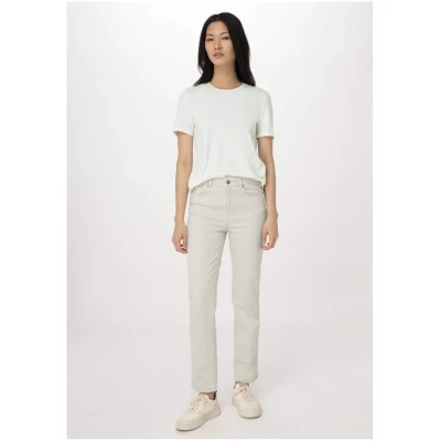hessnatur Damen Jeans BEA High Rise Straight aus Bio-Denim mit Hanf - natur - Größe 27/30