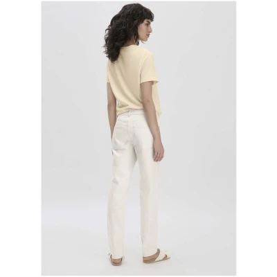 hessnatur Damen Jeans HANNA High Rise Mom aus Bio-Denim mit Hanf - natur - Größe 25/30