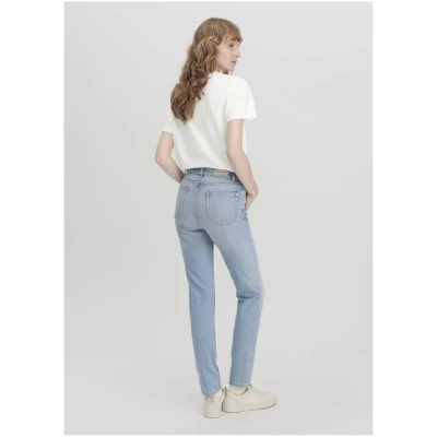 hessnatur Damen Jeans LINN High Rise Slim aus Bio-Denim - blau - Größe 26/30