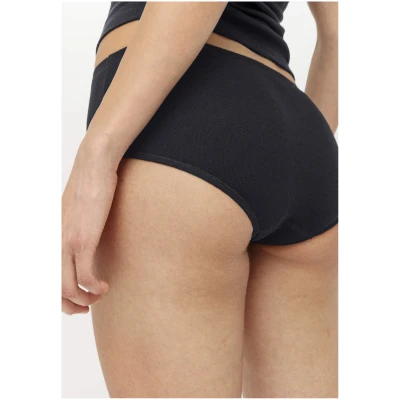 hessnatur Damen Panty Regular Cut im 2er-Pack PURE COTTON aus Bio-Baumwolle - schwarz - Größe 36