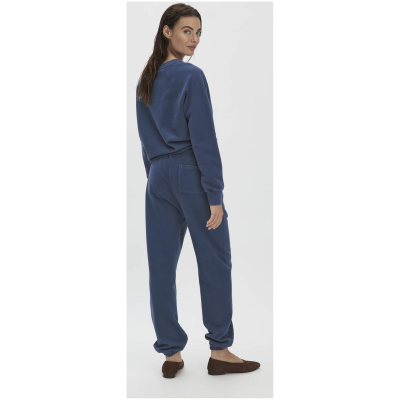 hessnatur Damen Sweathose Relaxed aus Bio-Baumwolle - blau - Größe 36