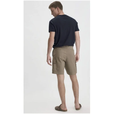 hessnatur Herren Cargo Shorts Relaxed aus Bio-Baumwolle - braun - Größe 30
