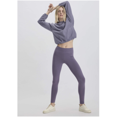 hessnatur Loungewear Fleece Sweatshirt Relaxed ACTIVE LIGHT aus Bio-Baumwolle - lila - Größe M