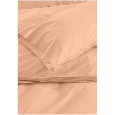 hessnatur Perkal Bettwäsche-Set PATRICK aus Bio-Baumwolle - rosa - Größe 155x220 / 80x80 cm
