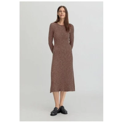 hessnatur Strickkleid Midi Slim aus reiner Bio-Baumwolle
