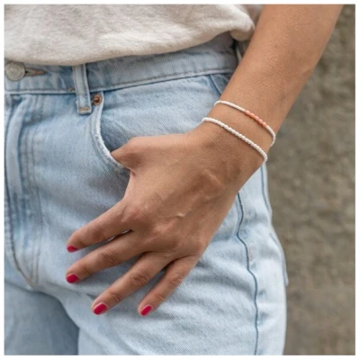 juni Boho Perlenarmband "Koralle"
