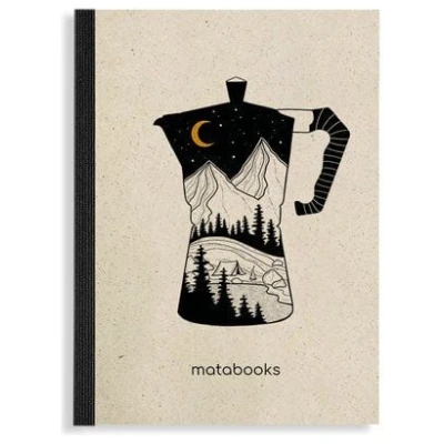 matabooks® Nachhaltiges A6 Notizbuch/Journal/Schreibblock aus Graspapier - Dahara