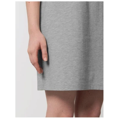 vis wear Frauen Kurzarm Kleid, T-Shirt Kleid aus Bio Baumwolle