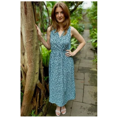we samay V-Neck Kleid Leo EcoVero