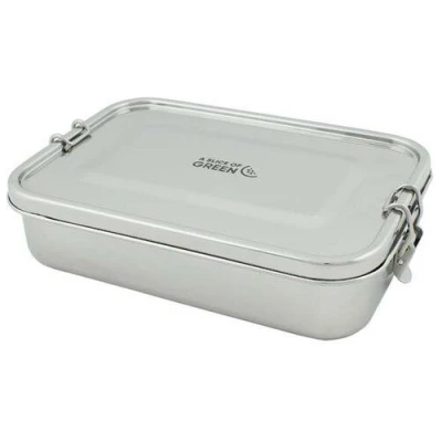 A Slice of Green Große Auslaufsichere Edelstahl Lunchbox mit oder ohne Trenner