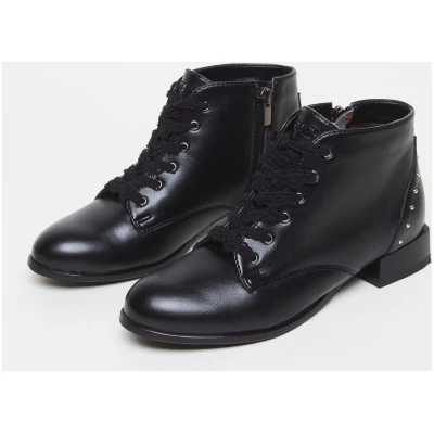 AGAZI Damen vegan Stiefel Alex Schwarz