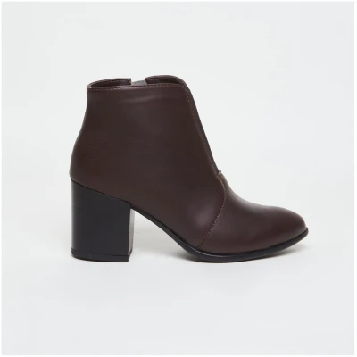 AGAZI Damen vegan Stiefel Hana Schokoladenbraun