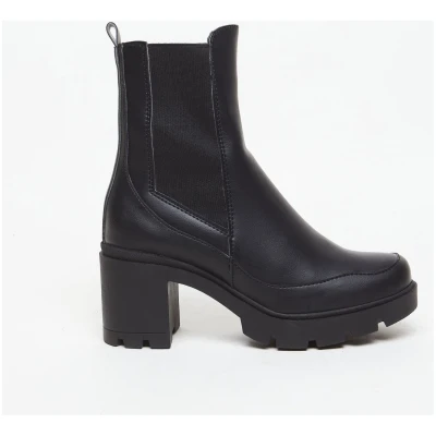 AGAZI Damen vegan Stiefel Vicky Vegan Eco-Leder Schwarz