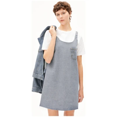 ARMEDANGELS Damen vegan Kleid Naava Nebel Grau