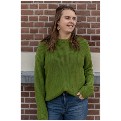 ARMEDANGELS Damen vegan Pullover Nuriaas GrÃ¼n