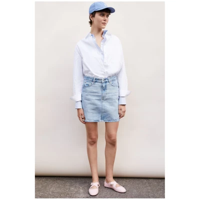 ARMEDANGELS Damen vegan Rock Denim Aacumeri Hellblau