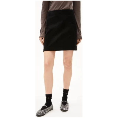 ARMEDANGELS Damen vegan Rock Zailaa Corduroy Schwarz