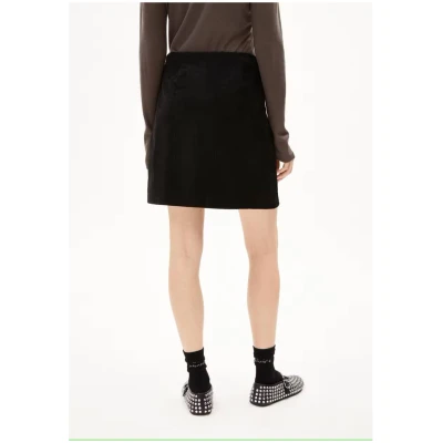 ARMEDANGELS Damen vegan Rock Zailaa Corduroy Schwarz