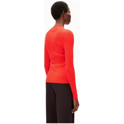 ARMEDANGELS Damen vegan Rollkragenpullover Alania Rot