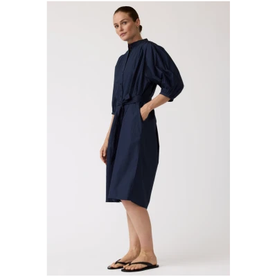 Alchemist Damen vegan Kleid Camellia Navy
