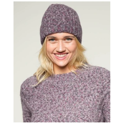 Alma & Lovis Multicolor Mütze im Rippenstrick aus Alpaka-Mix | Fancy Cap