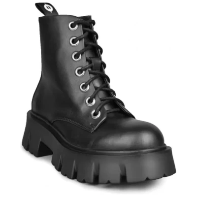 Altercore Damen vegan Stiefel Bartel Schwarz